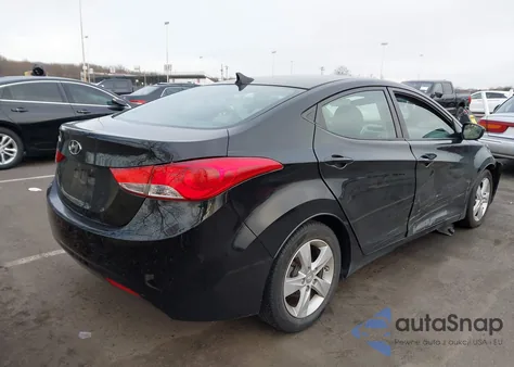 2013 Hyundai Elantra Gls z USA, uszkodzony, nr VIN 5NPDH4AE7DH410640